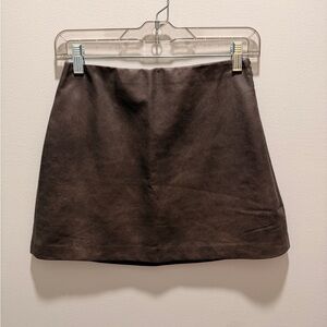 Abercrombie and Fitch Scarlett Vegan Leather Mini Skort